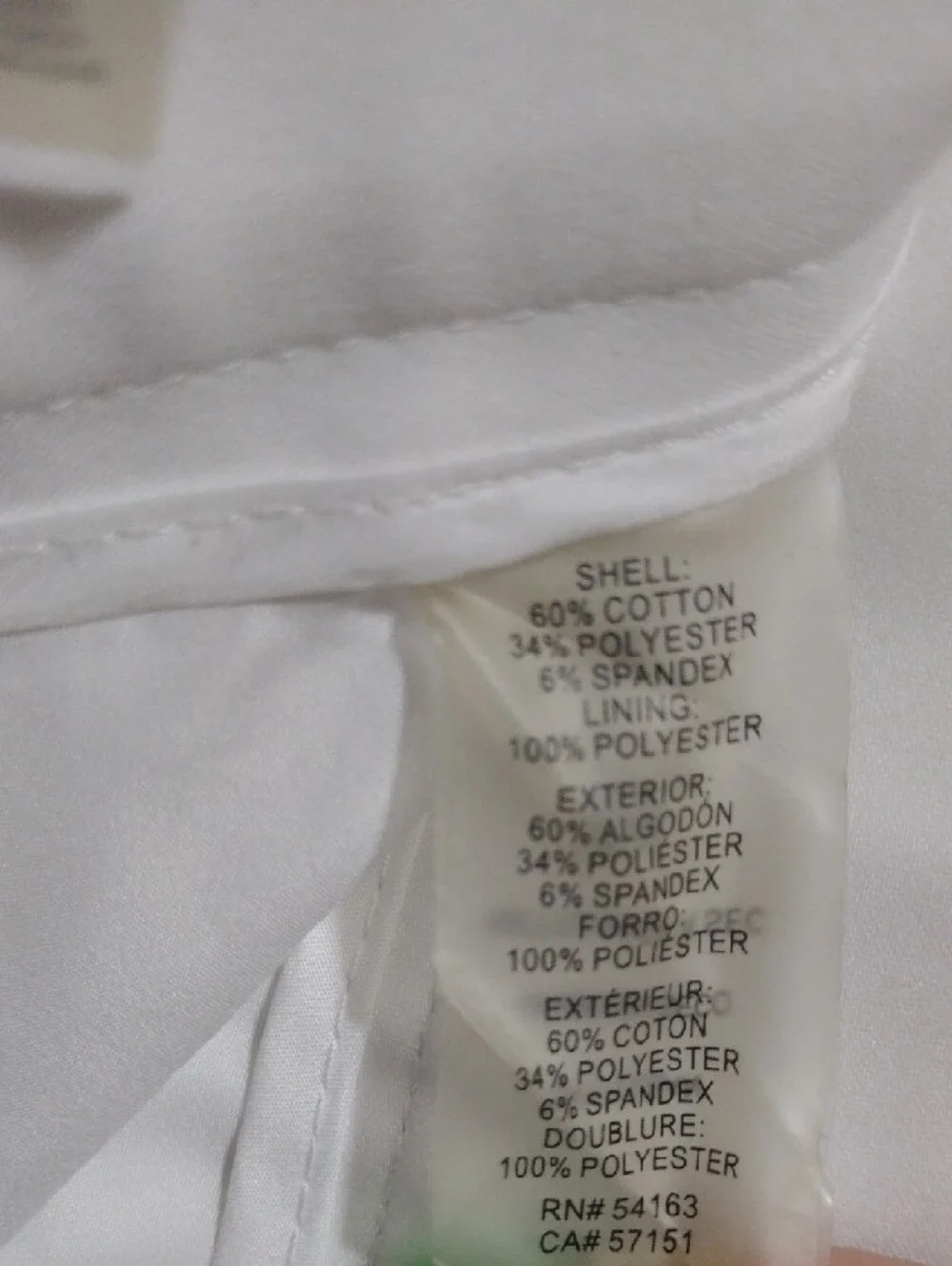 Calvin Klein White Pleated Ponte Pants Women's 10